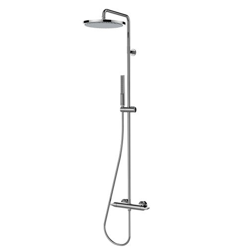 Colonne de douche en laiton - L10508 - BOSSINI - murale / contemporaine / avec douche à main