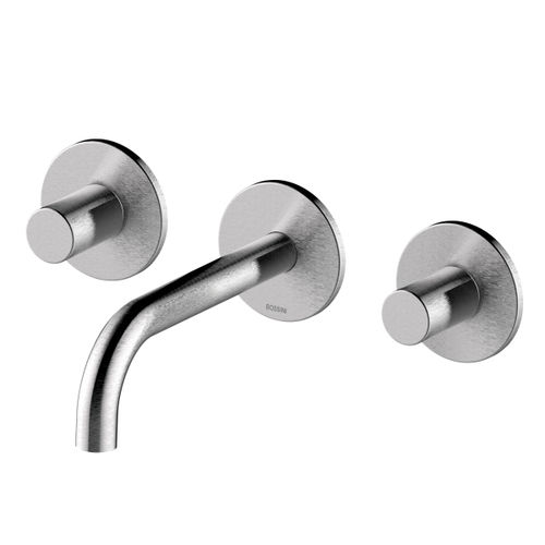 Mélangeur de vasque - INZ210 + INZ209 - BOSSINI - mural / encastrable / en acier inoxydable 316L
