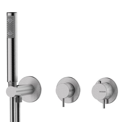 Mitigeur de douche - INZ227 + INZ214 - BOSSINI - mural / thermostatique / en acier inoxydable 316L