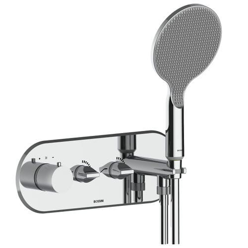 Mitigeur pour baignoire - Z00616 + Z00135 - BOSSINI - mural / thermostatique / en métal