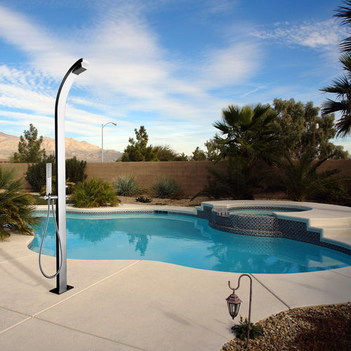 Colonne de douche d'extérieur - L00865 - BOSSINI - en inox / sur pied / contemporaine
