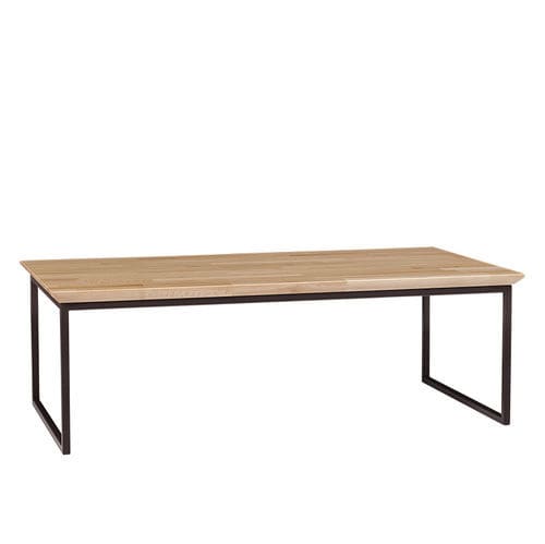 Table basse contemporaine - KUBE S - Moschella Sedute Srl - en bois massif / avec piètement en acier / carrée