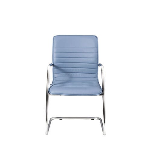 Fauteuil visiteur contemporain - QUEEN SLIM - Moschella Sedute Srl - en cuir / en contreplaqué / en aluminium