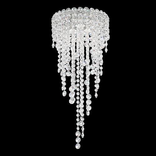 Plafonnier contemporain - CHANTANT - Schonbek - rond / en cristal Swarovski® / à incandescence