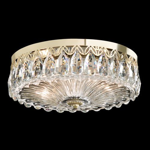 Plafonnier classique - FONTANA LUCE - Schonbek - rond / en cristal Swarovski® / à incandescence