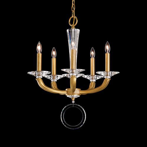 Lustre classique - EMILEA - Schonbek - en cristal Swarovski® / en tissu / à incandescence
