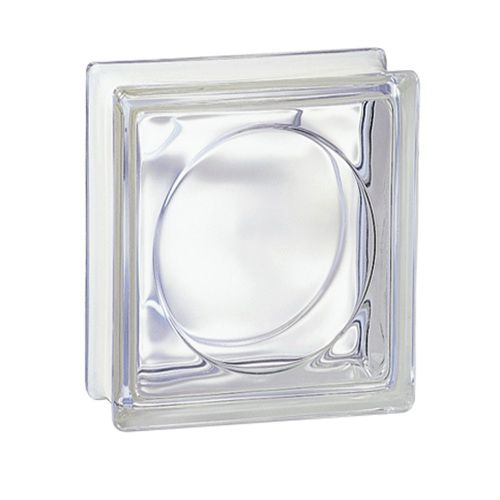 Brique de verre ronde - 60063 - LA ROCHERE - en cube / carrée / satinée