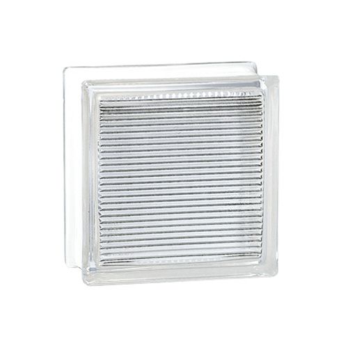 Brique de verre carrée - 60006 - LA ROCHERE - sculpturale / mate / satinée