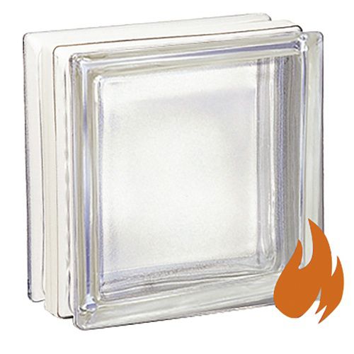 Brique de verre carrée - Briques de verre - LA ROCHERE - satinée / pour façade / pour mur