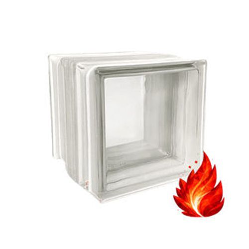 Brique de verre carrée - 60129 - LA ROCHERE - satinée / texturée / lisse