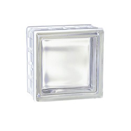 Brique de verre carrée - 60049JC - LA ROCHERE - satinée / pour mur / pour cloison