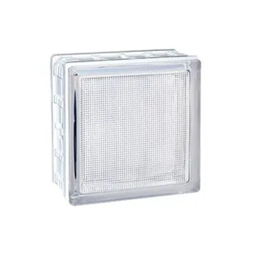 Brique de verre carrée - 60019JC - LA ROCHERE - texturée / pour mur / pour cloison