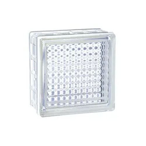 Brique de verre carrée - 60008JC - LA ROCHERE - texturée / pour mur / pour cloison