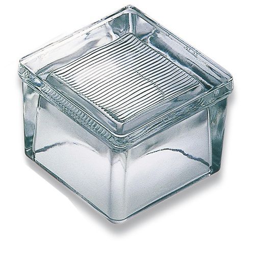 Brique de verre ronde - 60080 - LA ROCHERE - carrée / texturée / lisse