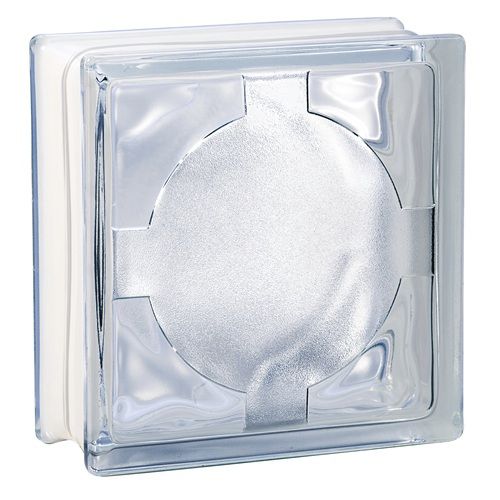 Brique de verre carrée - 60017 - LA ROCHERE - satinée / texturée / imprimée