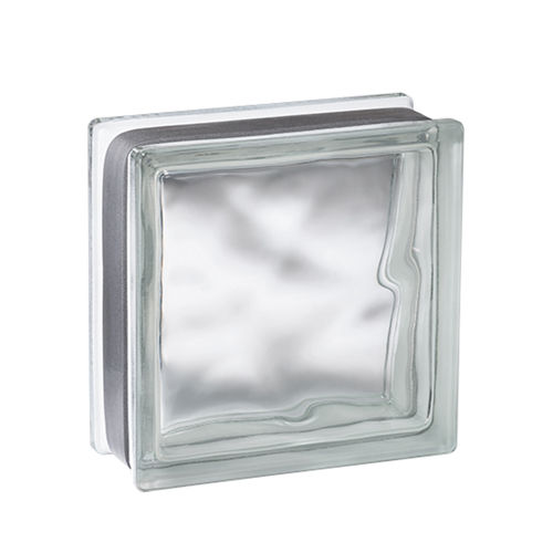 Brique de verre carrée - 60308 - LA ROCHERE - satinée / lisse / pour façade