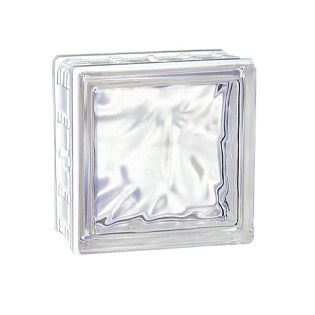 Brique de verre carrée - 60007JC - LA ROCHERE - texturée / pour mur / pour cloison