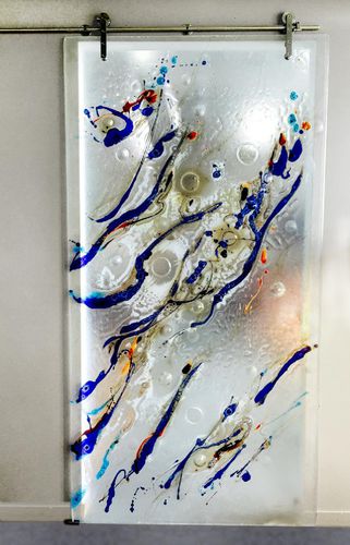 Porte d'intérieur - ThinkGlass - en verre / coulissante / vitrée