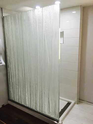 Paroi de douche fixe - ThinkGlass - battante / lumineuse
