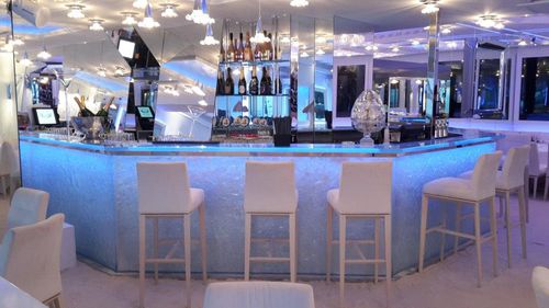 Comptoir de bar - ThinkGlass - de cuisine / en verre / droit