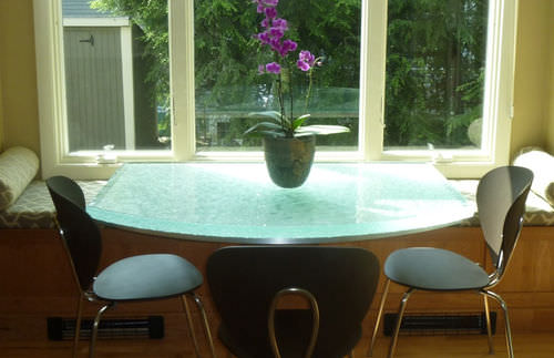 Table contemporaine - MORNING GLORY - ThinkGlass - en verre