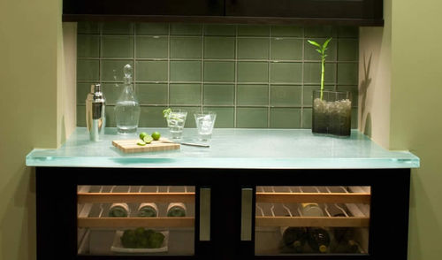 Meuble bar professionnel - BETTER WITH AGE - ThinkGlass - contemporain / en verre / lumineux