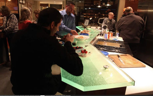 Plan de travail en verre - HAPPY HOUR - ThinkGlass - de cuisine