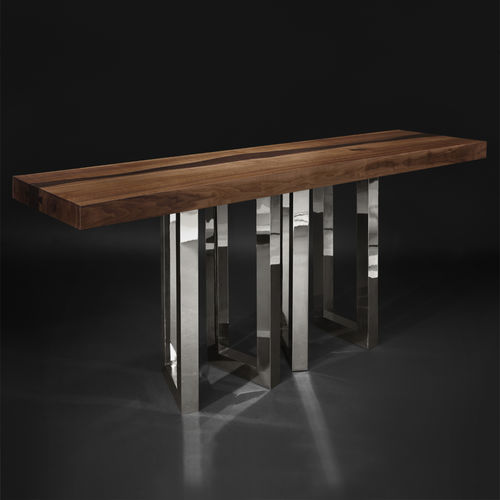 Console design original - IL PEZZO 6 - Il Pezzo Mancante - en bois massif / en frêne / en wengé