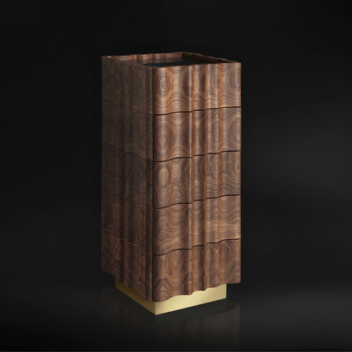 Commode haute - IL PEZZO 2 - Il Pezzo Mancante - design original / en bois massif / en noyer américain