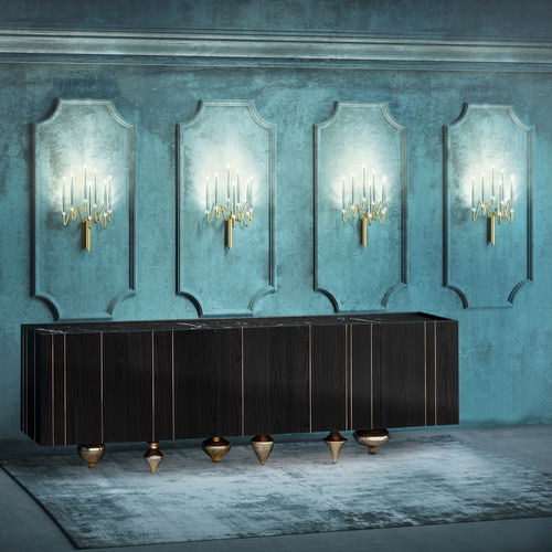 Buffet classique - IL PEZZO 1 - Il Pezzo Mancante - en chêne / en bois massif / en laiton