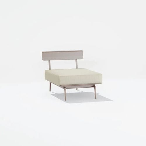 Chauffeuse contemporaine - AIKANA - FAST SPA - en tissu / en aluminium / avec coussin amovible