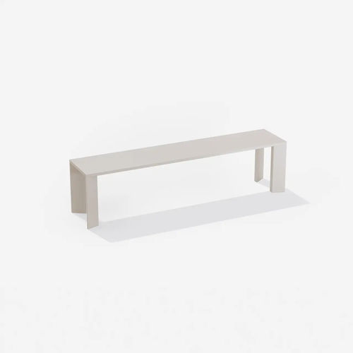 Banc de jardin contemporain - GRANDE ARCHE - FAST SPA - en aluminium peint / sans dossier / sans accoudoirs