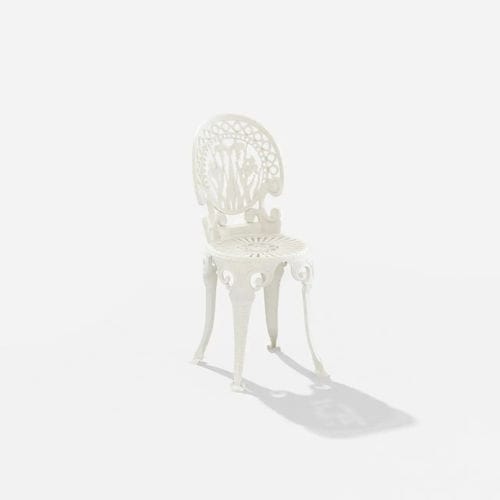 Chaise de jardin classique - Narcisi - Omnia Selection - FAST SPA - en aluminium peint / avec piètement en aluminium peint / 4 pieds