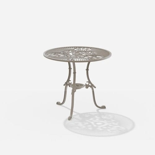 Table classique - Narcisi - Omnia Selection - FAST SPA - en aluminium peint / avec piètement en aluminium peint / ronde