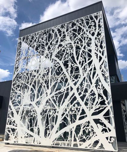 Bardage à cassettes - ARBRES - FRANCE RESILLE - en aluminium / vertical / thermolaqué