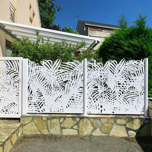 Clôture à panneaux - PALMIERS - FRANCE RESILLE - de jardin / en aluminium thermolaqué / contemporaine