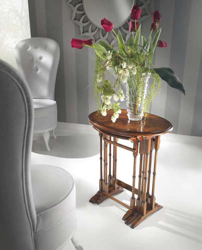 Table gigogne de style - 540 - Bbelle - en bois / ovale / résidentielle
