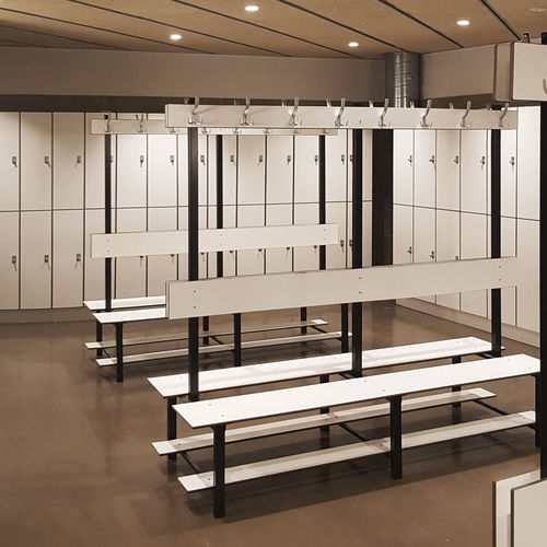 Casier vestiaire en HPL - DINOR - pour établissement public / pour installation sportive / professionnel