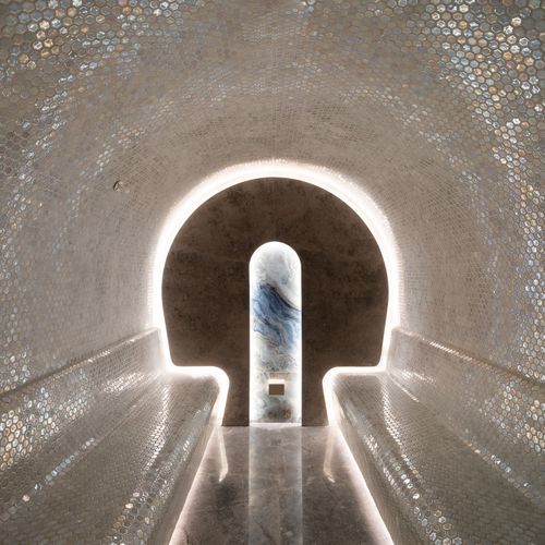 Bain de vapeur turc - Juno Afflué - Juno SPA Design & Manufacture - avec douche intégrée / carrelé