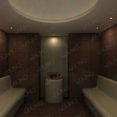 Bain de vapeur turc - Juno SPA Design & Manufacture - avec sel pour halothérapie / carrelé