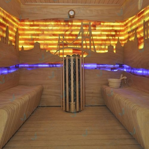 Sauna au sel - BOPHORUS - Juno SPA Design & Manufacture - pour centre de bien-être / professionnel / bois