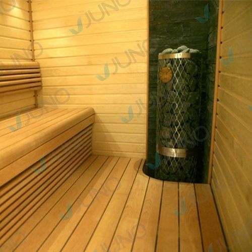 Poêle de sauna au bioéthanol - Juno SPA Design & Manufacture - d'angle / en métal / contemporain