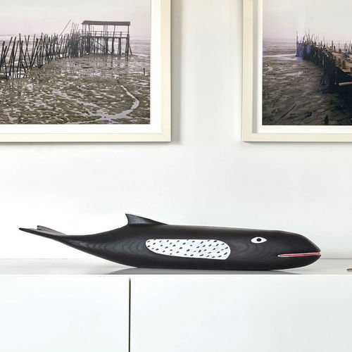 Sculpture en frêne - HOUSE WHALE - vitra - noire / animal / contemporaine