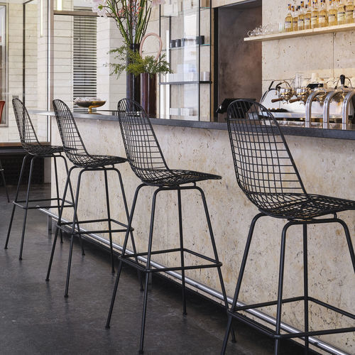 Chaise de bar contemporaine - vitra - de cuisine / pour extérieur / en fil de métal