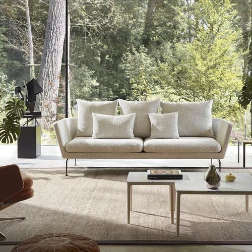 Canapé contemporain - SUITA  - vitra - en tissu / en cuir / avec accoudoirs
