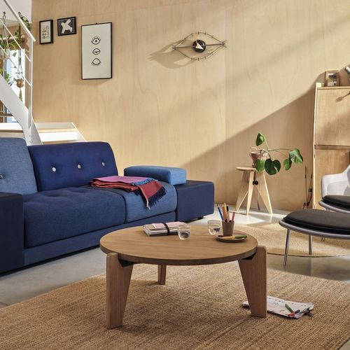 Table basse contemporaine - Guéridon Bas - vitra - en chêne / en bois massif / en noyer américain