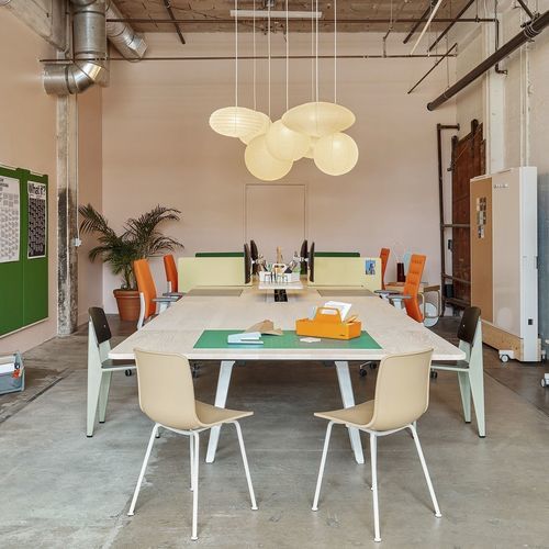 Bureau pour open space - JOYN 2 - vitra - sur pied / multiplace / contemporain