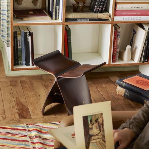 Tabouret contemporain - BUTTERFLY  - vitra - en contreplaqué / en érable / en palissandre