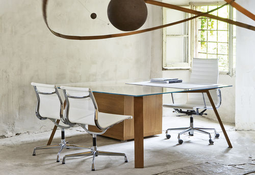 Bureau de direction - ONE - ARIDI - contemporain / en bois / en verre
