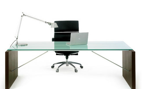 Bureau de direction - ERIA - ARIDI - contemporain / en bois / en verre